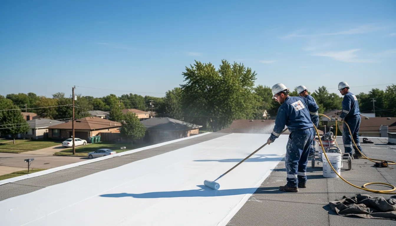 Commercial roof coating in Brooks, MN near me